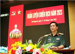 Quân khu tổ chức huấn luyện chiến dịch năm 2023